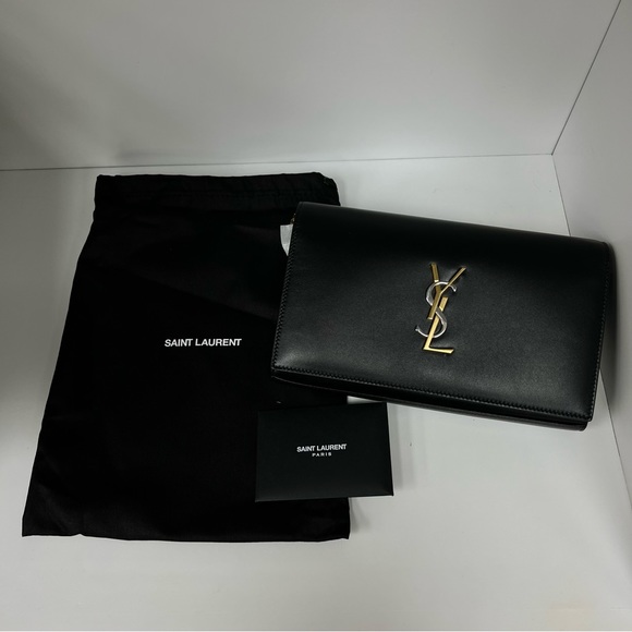 Yves Saint Laurent Handbags - Saint Laurent Tricolor Crossbody Leather Bag in Black